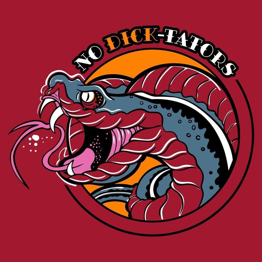 Grunt Style No Dick-Tators T-Shirt - Red