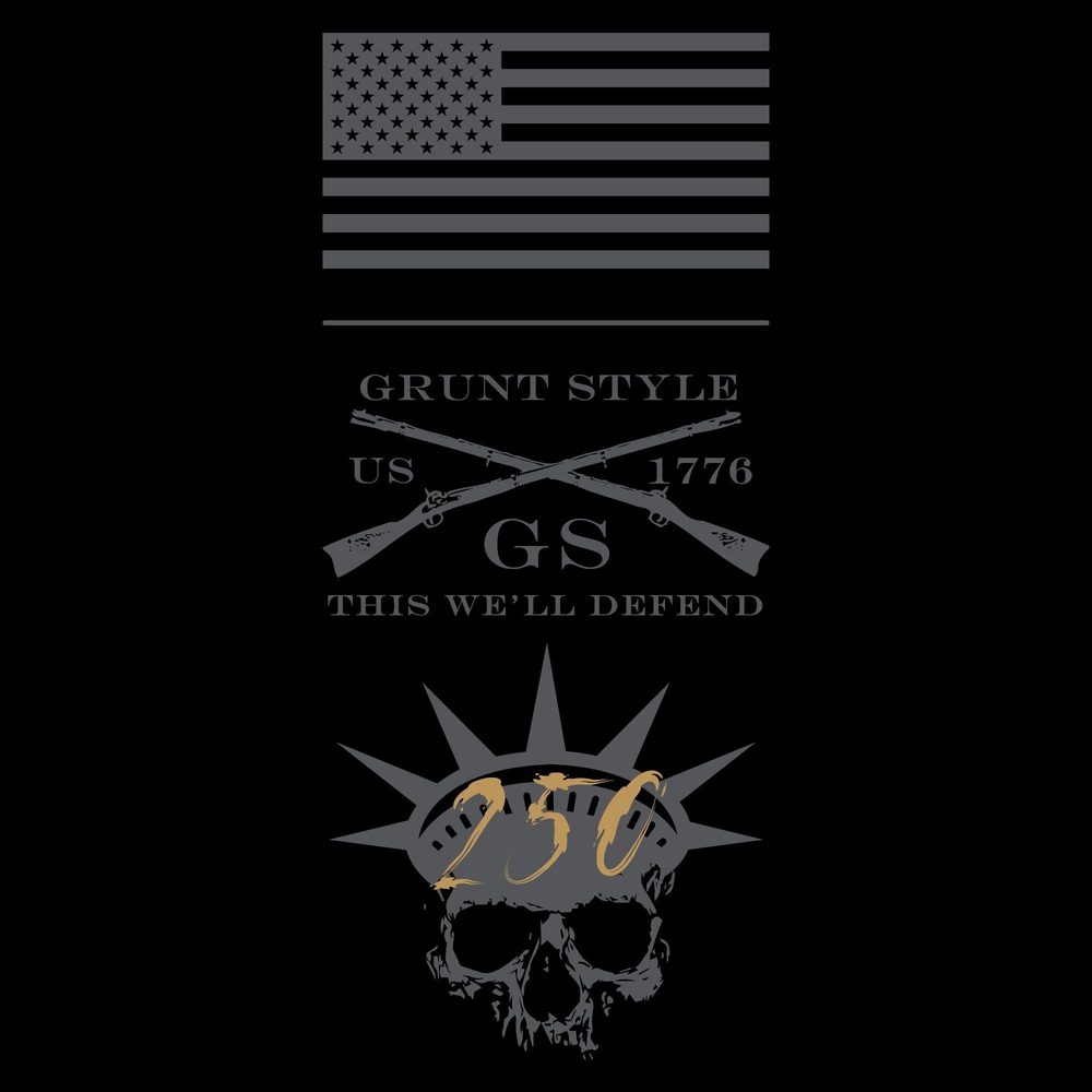 Grunt Style Happy Birthday America T-Shirt - Black