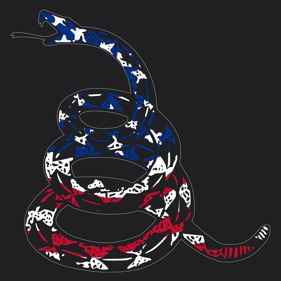Grunt Style Women's Freedom Gadsden Flowy Tank - Black