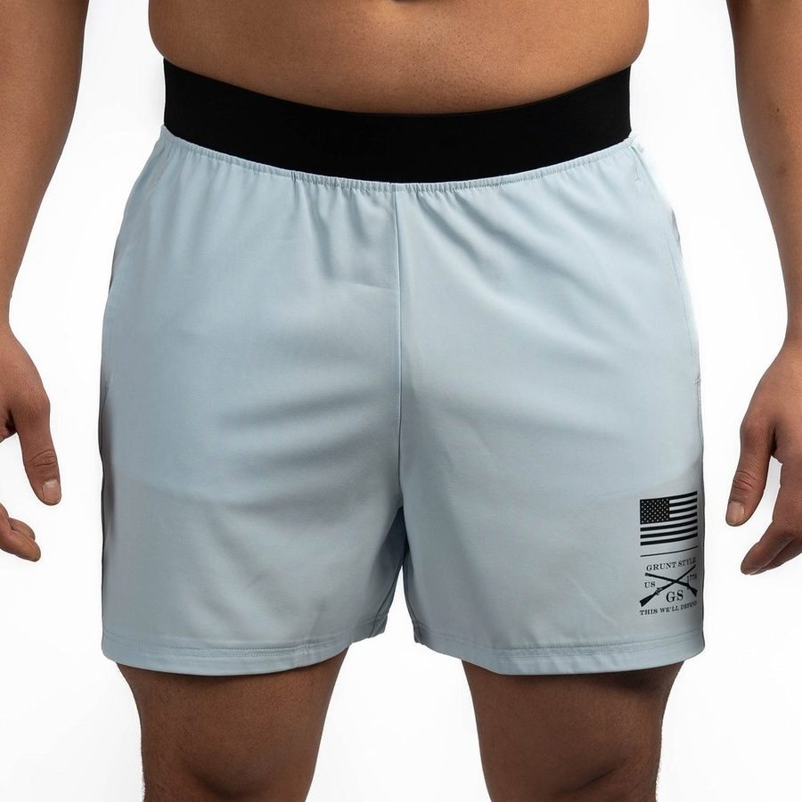 Grunt Style Men's Training Short - Sky Blue