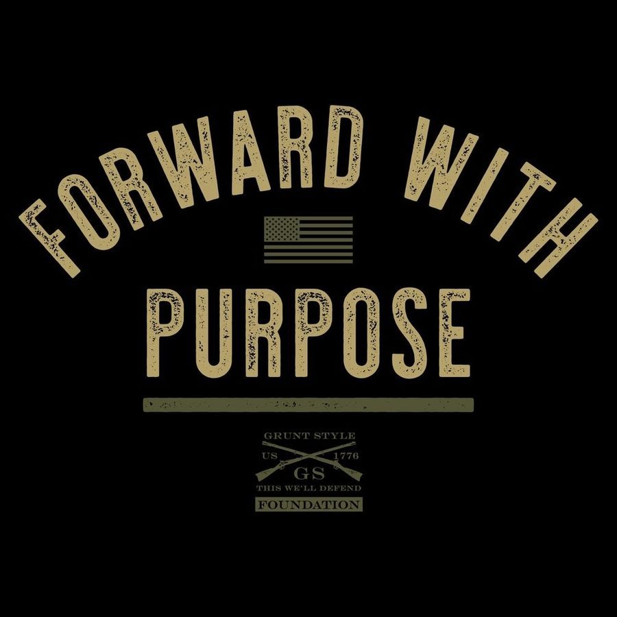 Grunt Style Grunt Style Foundation Forward With Purpose T-Shirt - Black