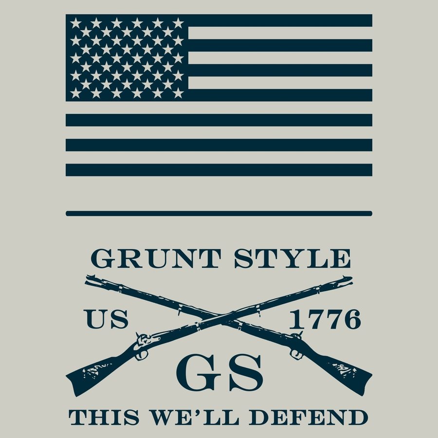 Grunt Style Red Blood Blue Collar™ Long Sleeve - Sand