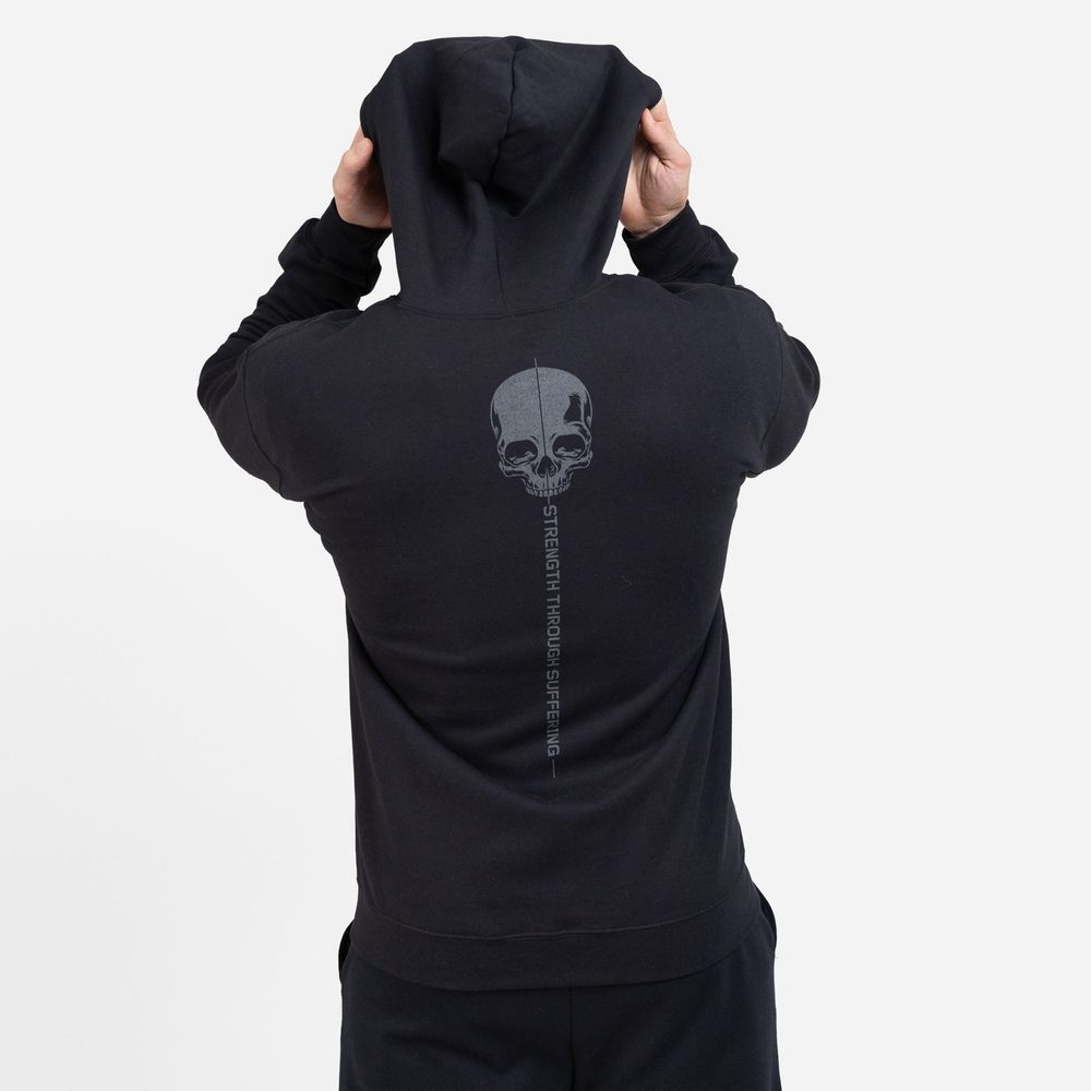 Grunt Style Strength Through Suffering Full-Zip Hoodie - Black