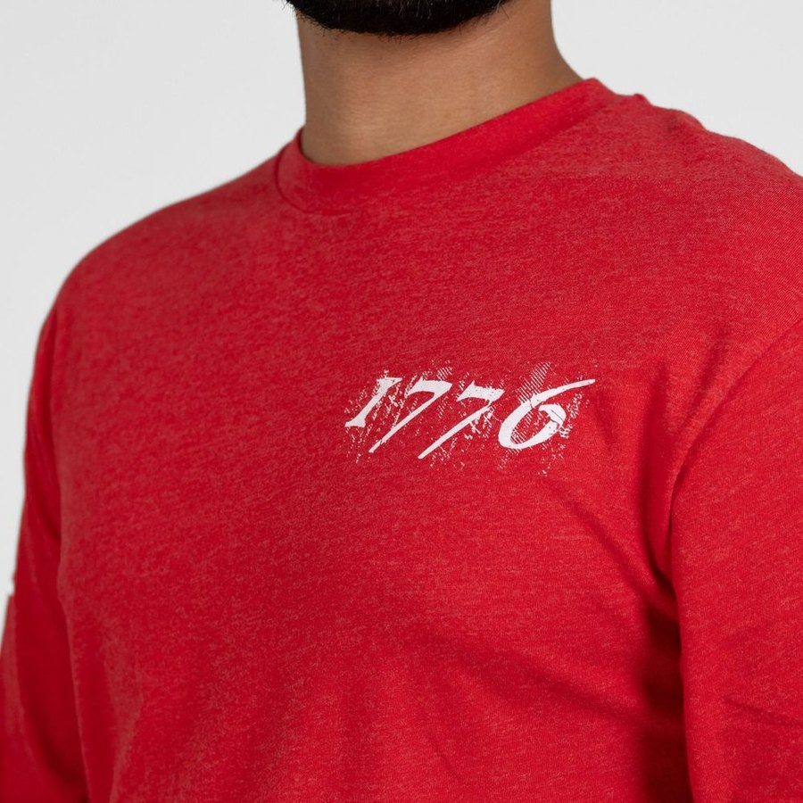 Grunt Style 1776 Flag Long Sleeve - Red