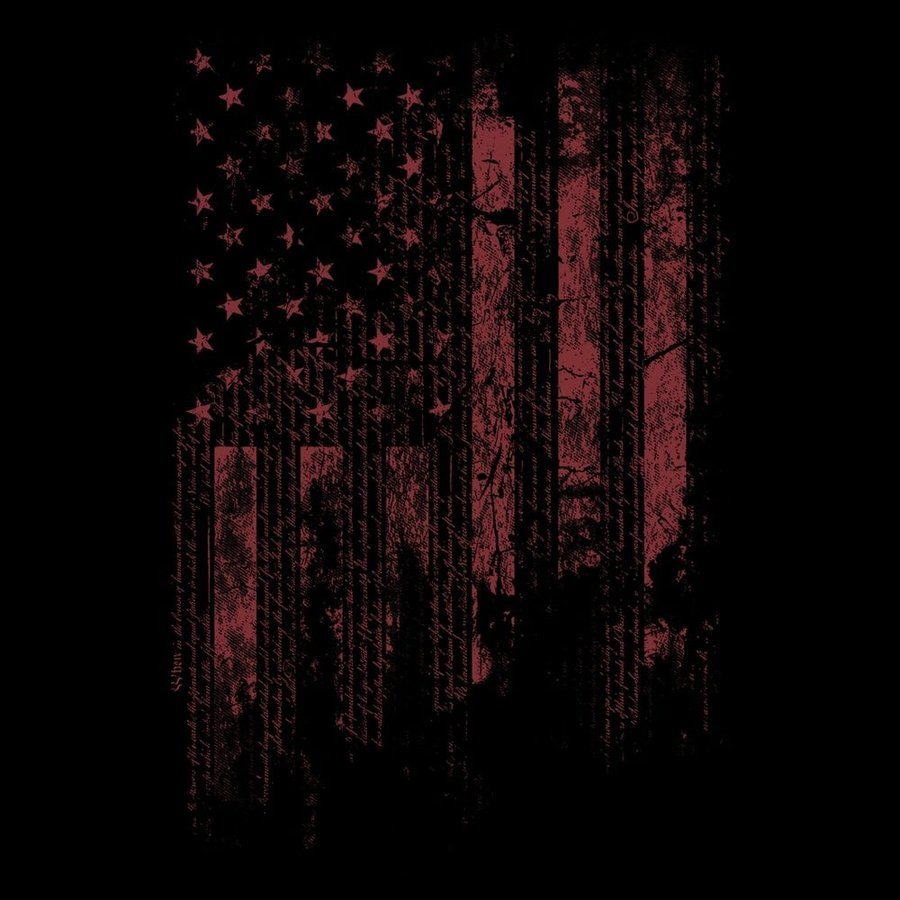 Grunt Style 1776 Flag Full-Zip Hoodie - Black
