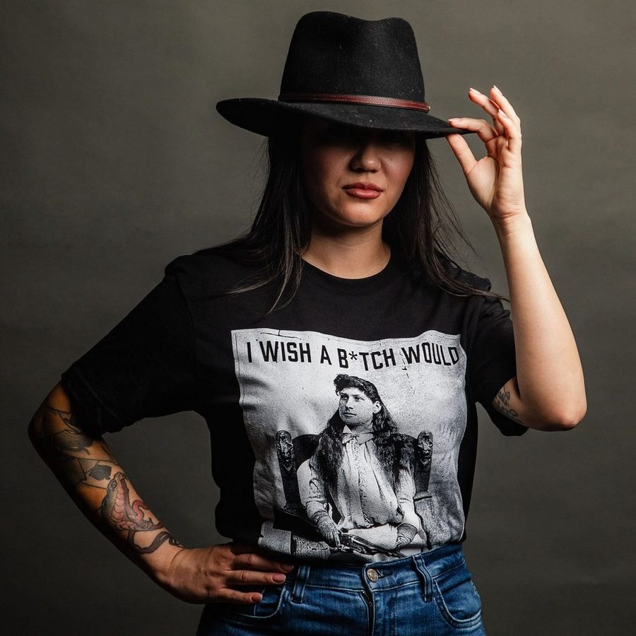Grunt Style Women's I Wish A B*tch Would Boyfriend Fit T-Shirt - Black