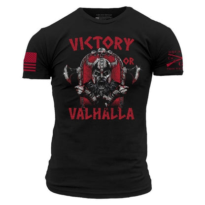Grunt Style Victory Or Valhalla T-Shirt - Black