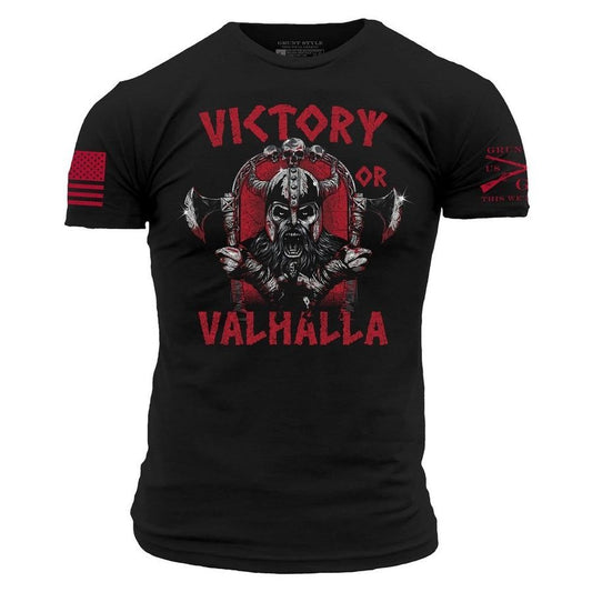 Grunt Style Victory Or Valhalla T-Shirt - Black