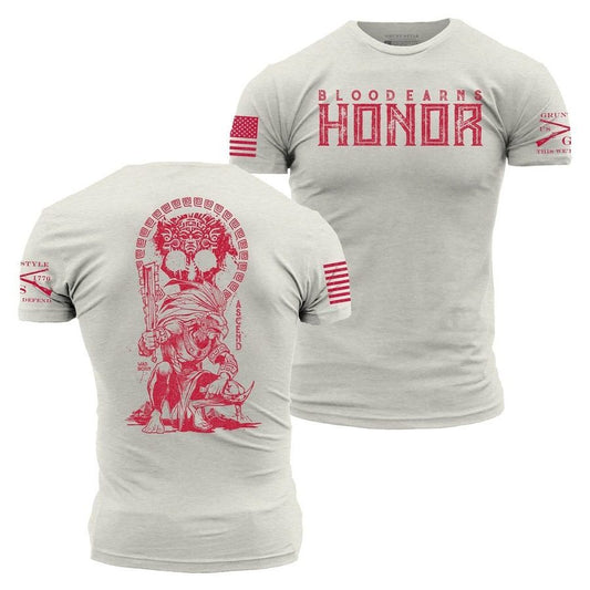 Grunt Style Blood Earns Honor T-Shirt - Sand