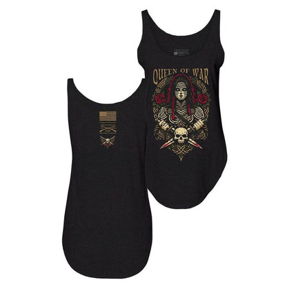 Grunt Style Women's Queen Of War Flowy Tank - Black