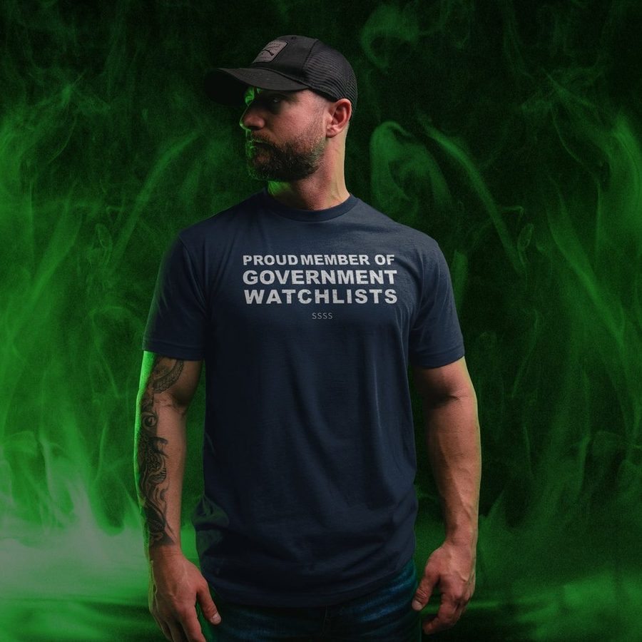 Grunt Style Government Watchlists T-Shirt - Midnight Navy