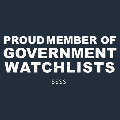 Grunt Style Government Watchlists T-Shirt - Midnight Navy