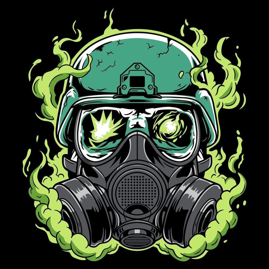 Grunt Style Chemical Warfare T-Shirt - Black