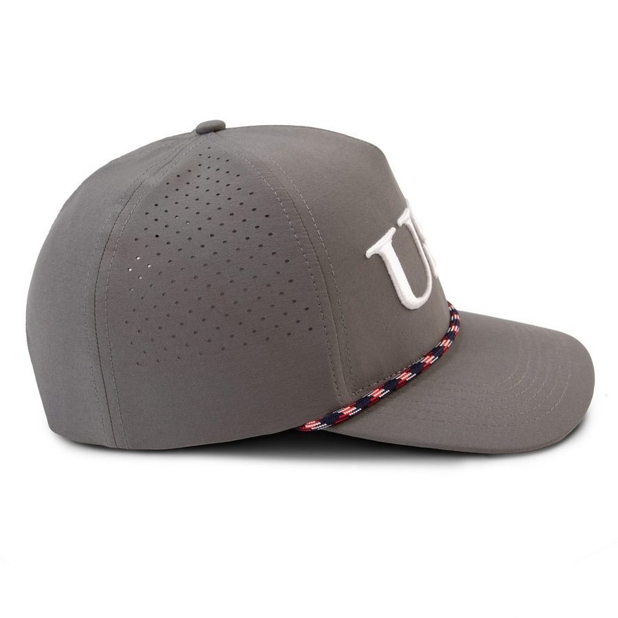 Grunt Style USA Rope Lightweight Performance Hat - Gray
