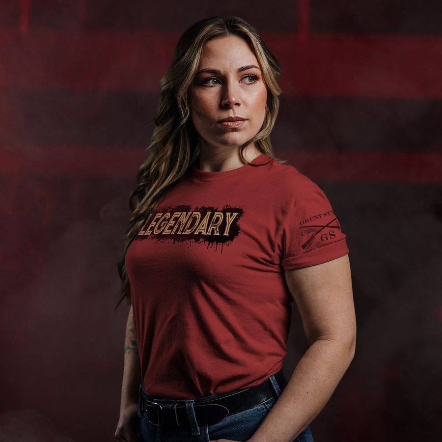 Grunt Style Women's Legendary Boyfriend Fit T-Shirt - Red