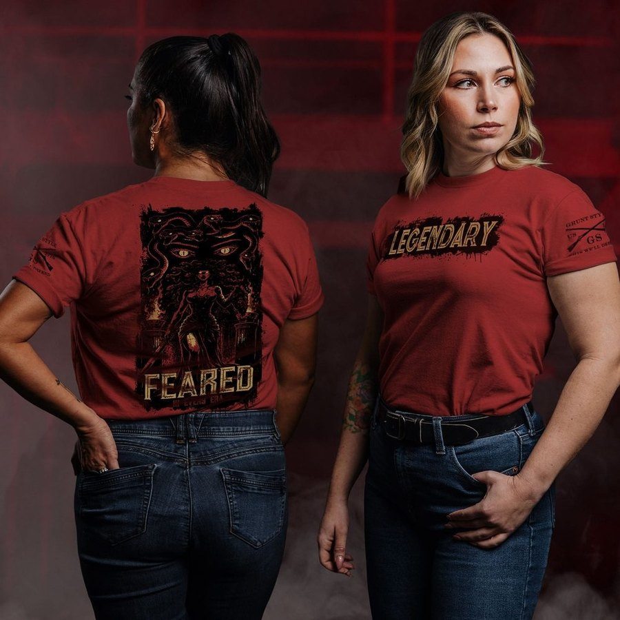 Grunt Style Women's Legendary Boyfriend Fit T-Shirt - Red