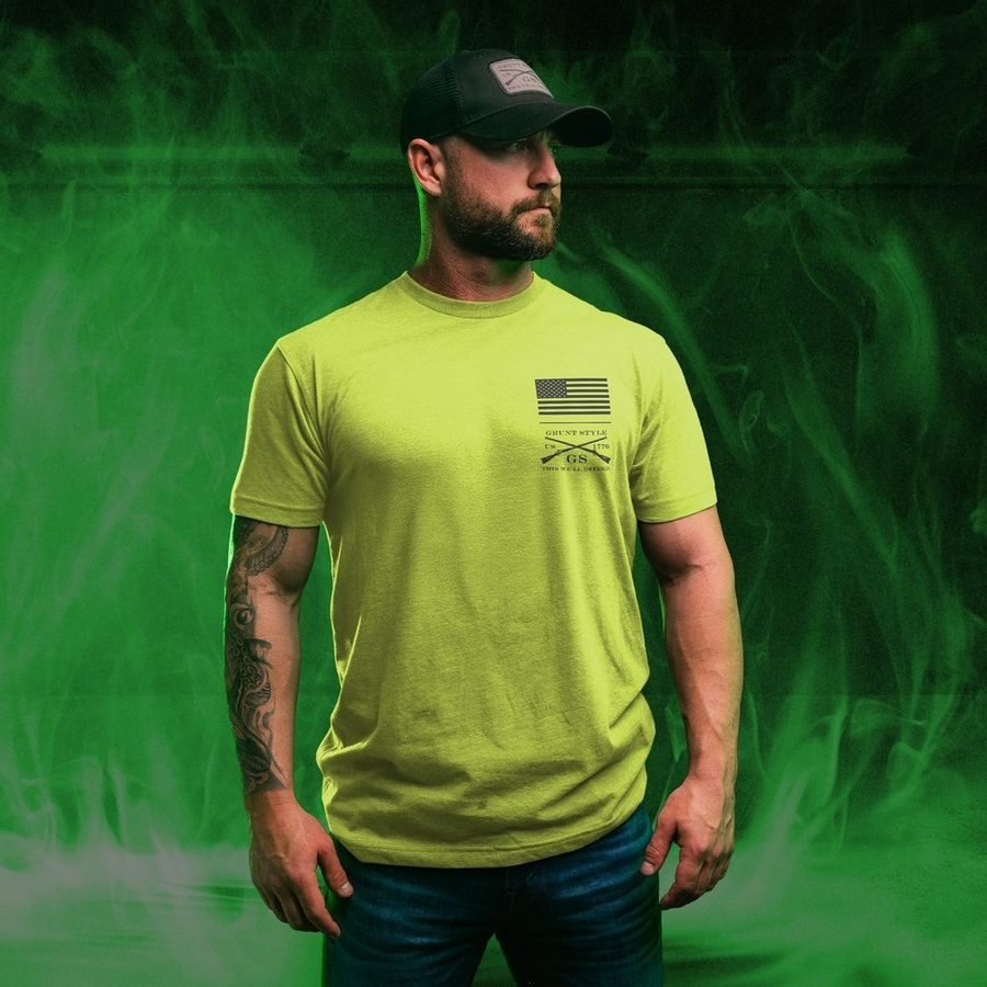 Grunt Style I Am Become Death T-Shirt - Safety Green