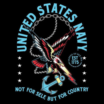 Grunt Style USN - For Country T-Shirt - Black