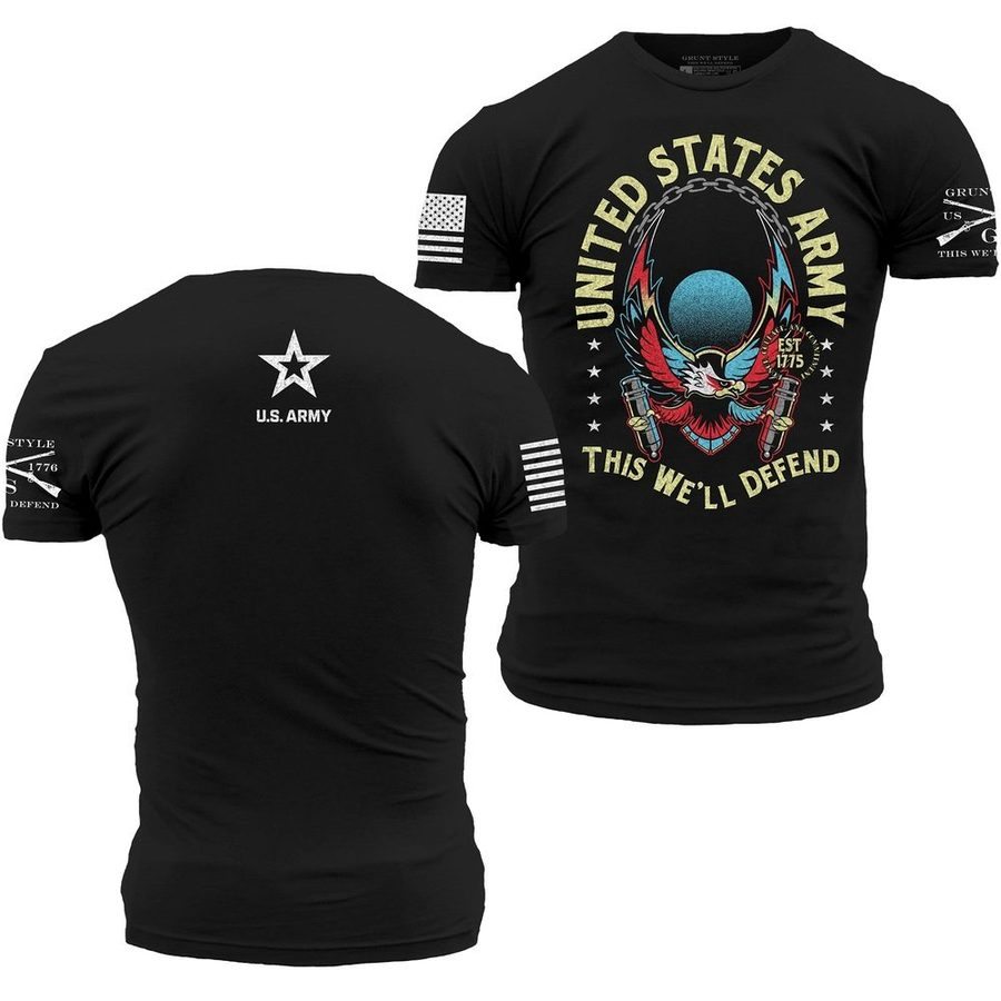 Grunt Style Army - This We'll Defend T-Shirt - Black