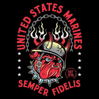 Grunt Style USMC - Semper Fidelis T-Shirt - Black