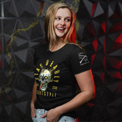 Grunt Style Women's Stay Deadly Slim Fit T-Shirt - Black