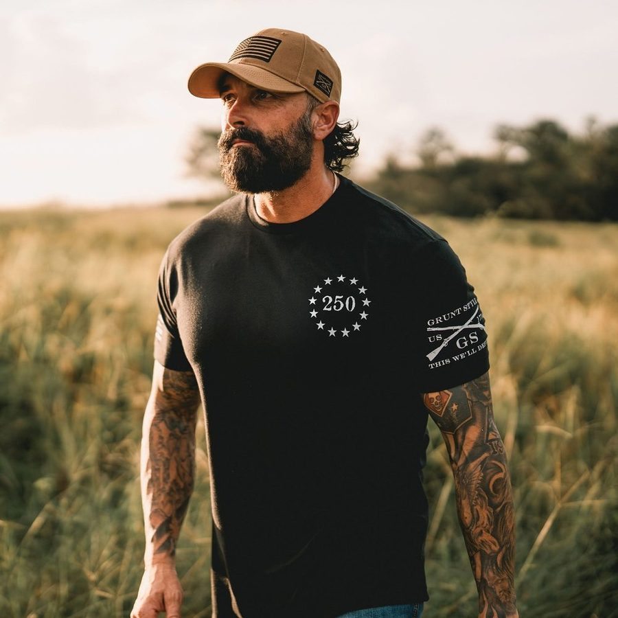 Grunt Style Freedom Gadsden T-Shirt - Black