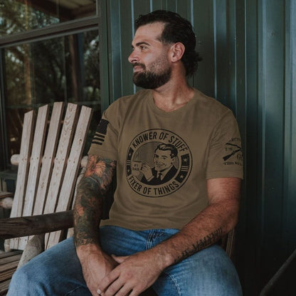 Grunt Style Knower of Stuff T-Shirt - Combat Green
