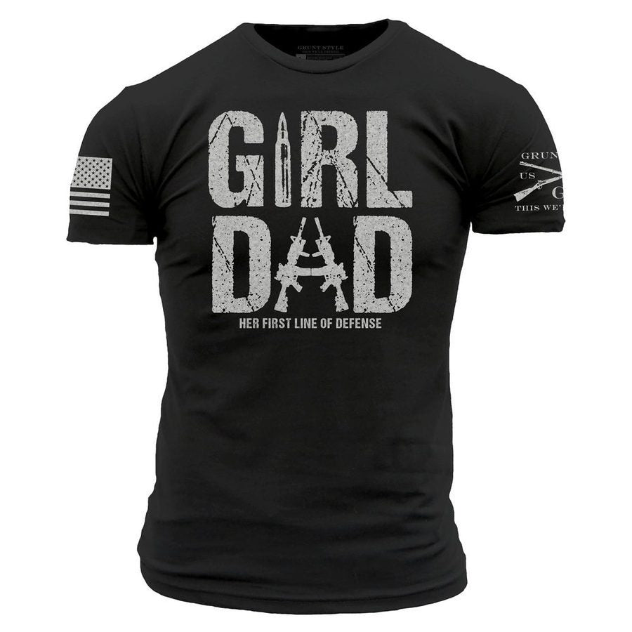 Grunt Style Girl Dad T-Shirt - Black