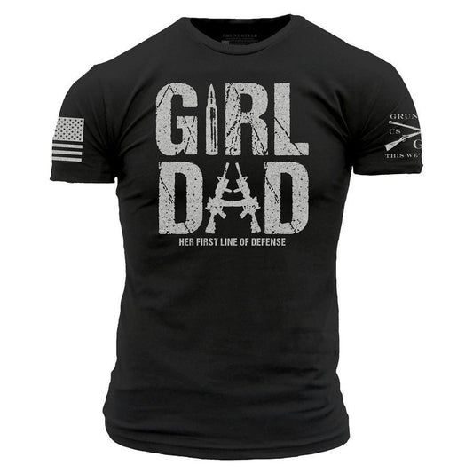 Grunt Style Girl Dad T-Shirt - Black