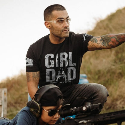 Grunt Style Girl Dad T-Shirt - Black