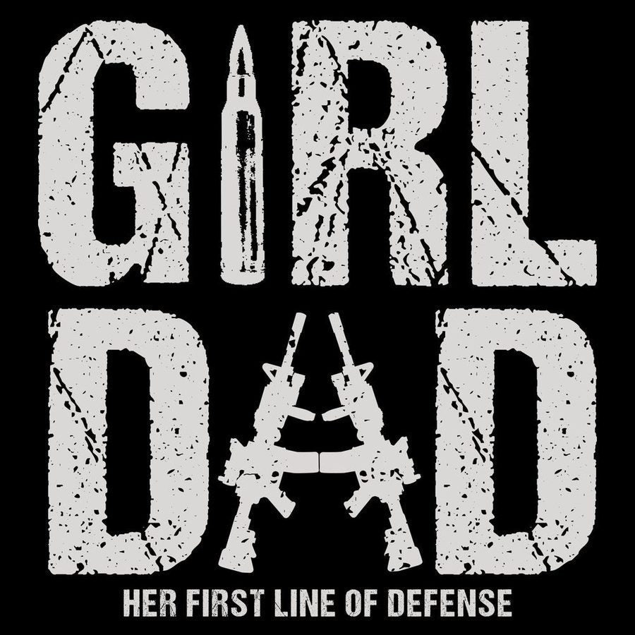 Grunt Style Girl Dad T-Shirt - Black