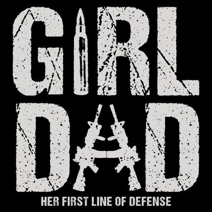 Grunt Style Girl Dad T-Shirt - Black