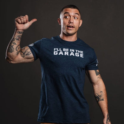 Grunt Style I'll Be In The Garage T-Shirt - Midnight Navy