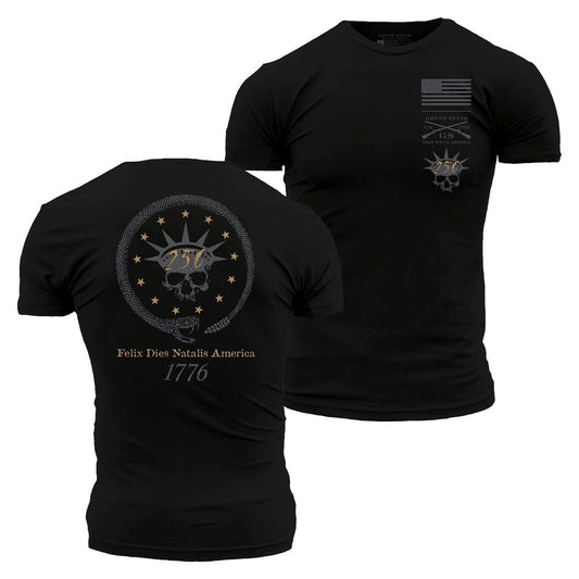 Grunt Style Happy Birthday America T-Shirt - Black