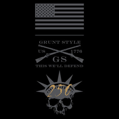 Grunt Style Happy Birthday America T-Shirt - Black