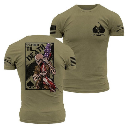 Grunt Style Patriot Til Death T-Shirt - Military Green