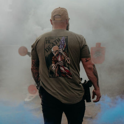 Grunt Style Patriot Til Death T-Shirt - Military Green