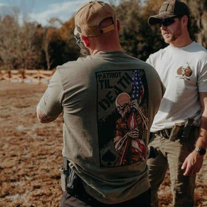 Grunt Style Patriot Til Death T-Shirt - Military Green
