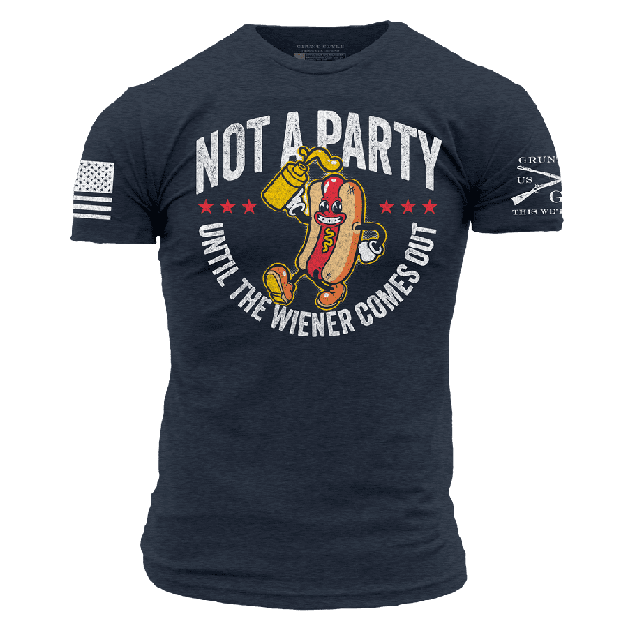 Grunt Style Wiener Party T-Shirt - Midnight Navy