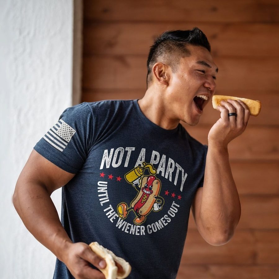 Grunt Style Wiener Party T-Shirt - Midnight Navy