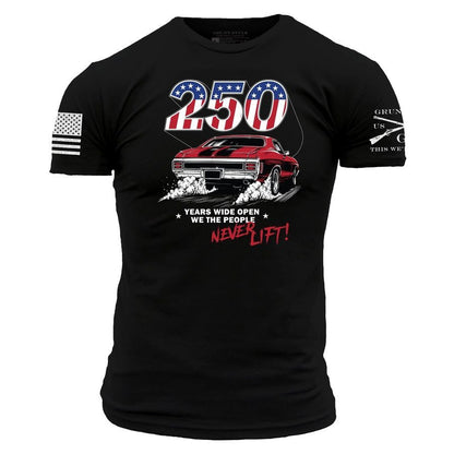 Grunt Style 250 Years Wide Open T-Shirt - Black