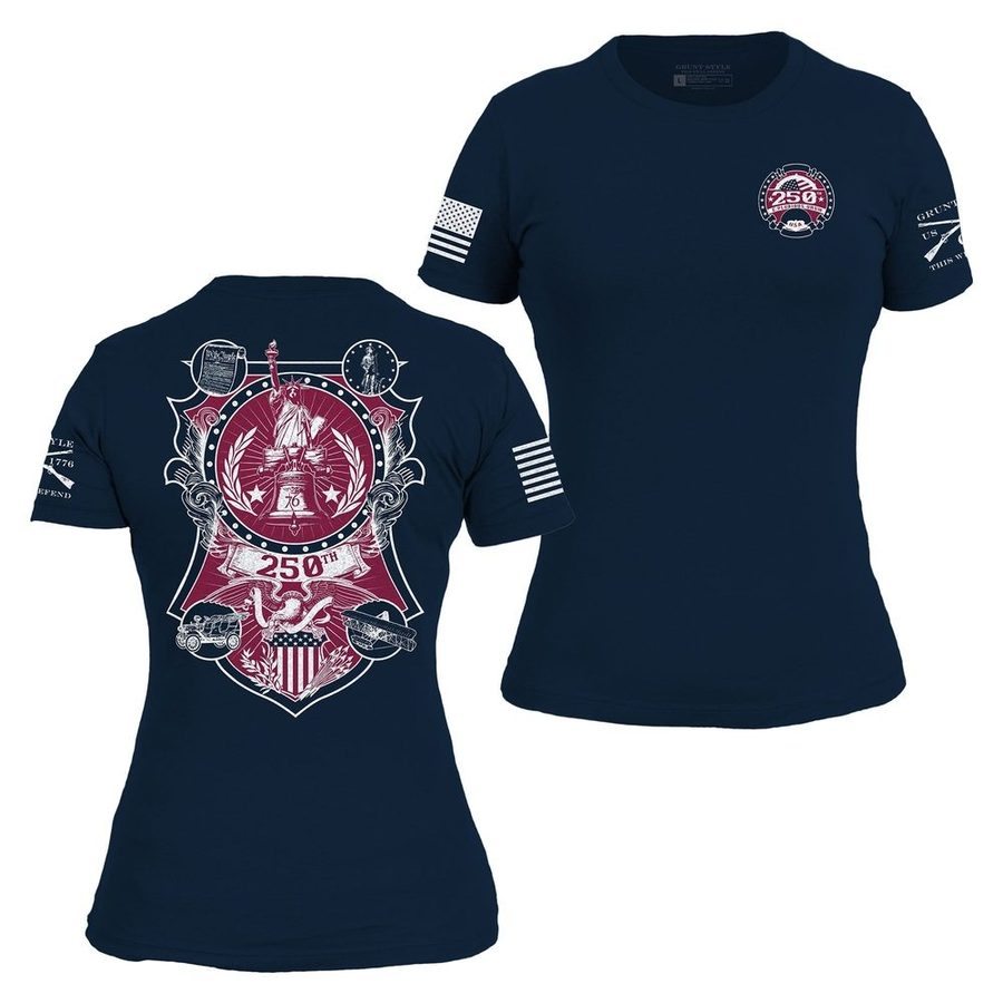 Grunt Style Women's 250th Commemorative Slim Fit T-Shirt - Midnight Navy