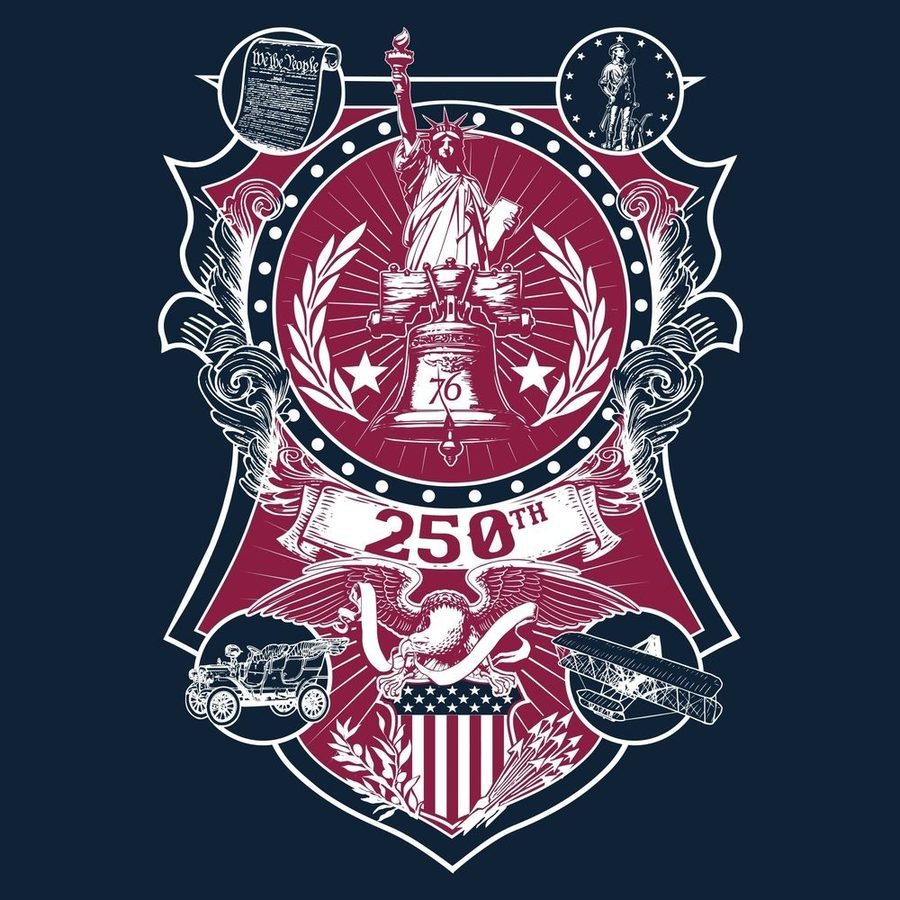 Grunt Style Women's 250th Commemorative Slim Fit T-Shirt - Midnight Navy