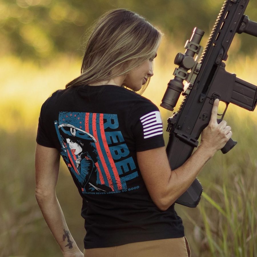Grunt Style Women's Rebel Slim Fit T-Shirt - Black