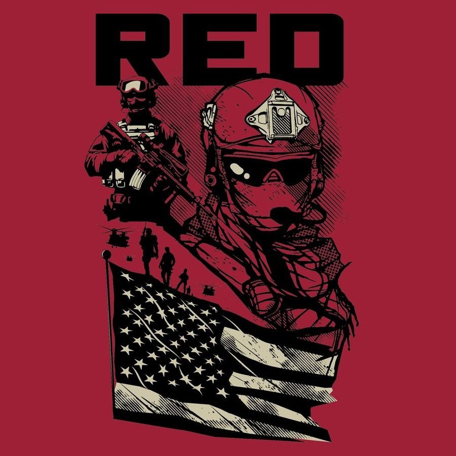 Grunt Style Mission RED T-Shirt - Red