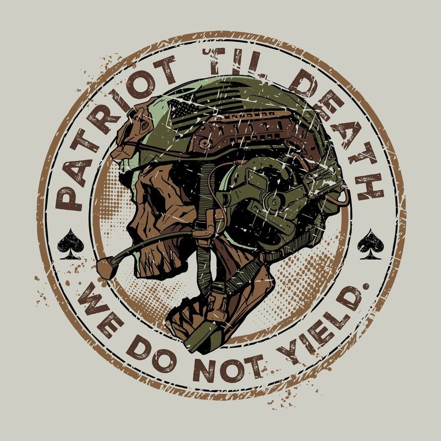 Grunt Style Patriot Seal T-Shirt - Sand