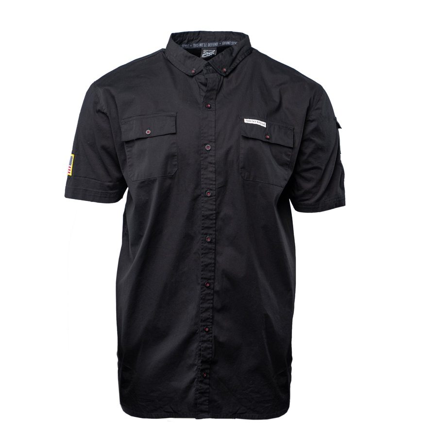 Grunt Style Men's Garage Button Down - Black