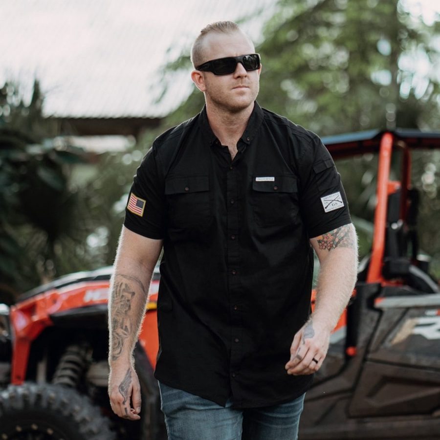 Grunt Style Men's Garage Button Down - Black