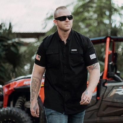 Grunt Style Men's Garage Button Down - Black