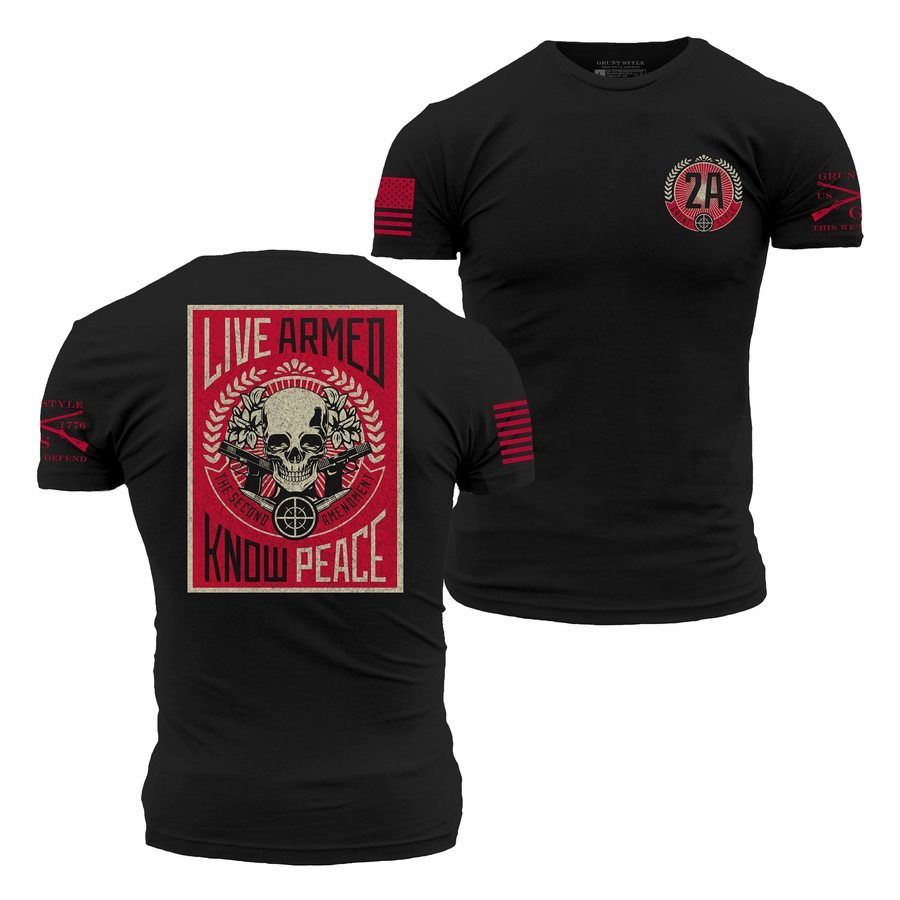 Grunt Style Live Armed T-Shirt - Black